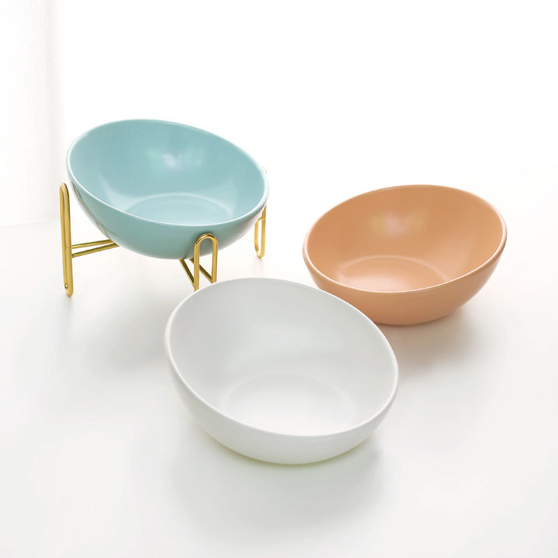 Luxury Ceramic Raised Pet Bowl