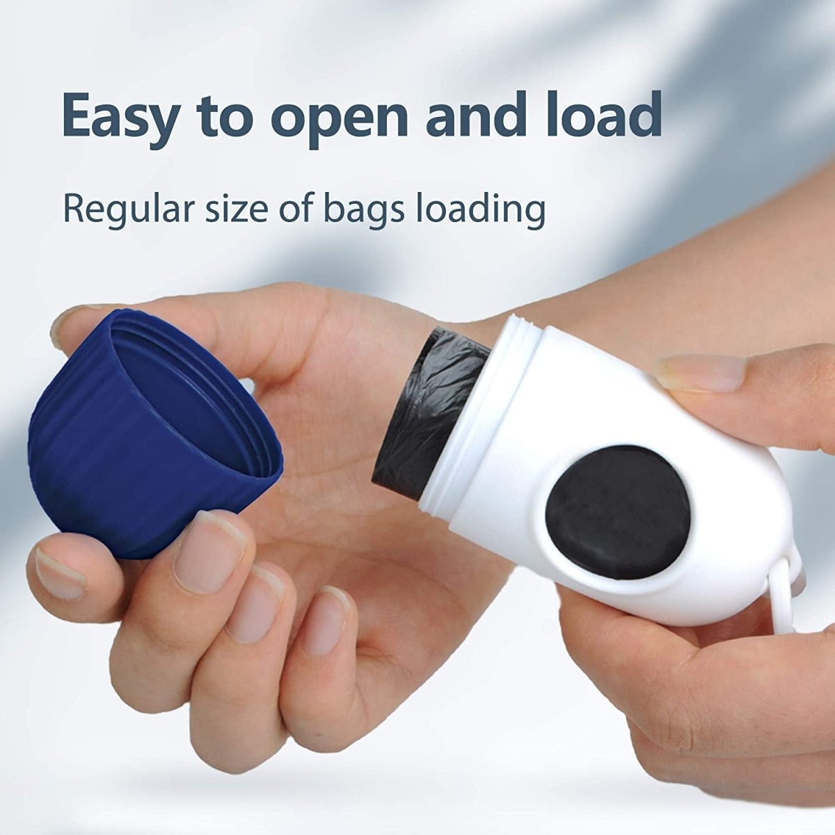 16ft Retractable Dog Leash with Dispenser and Poop Bags