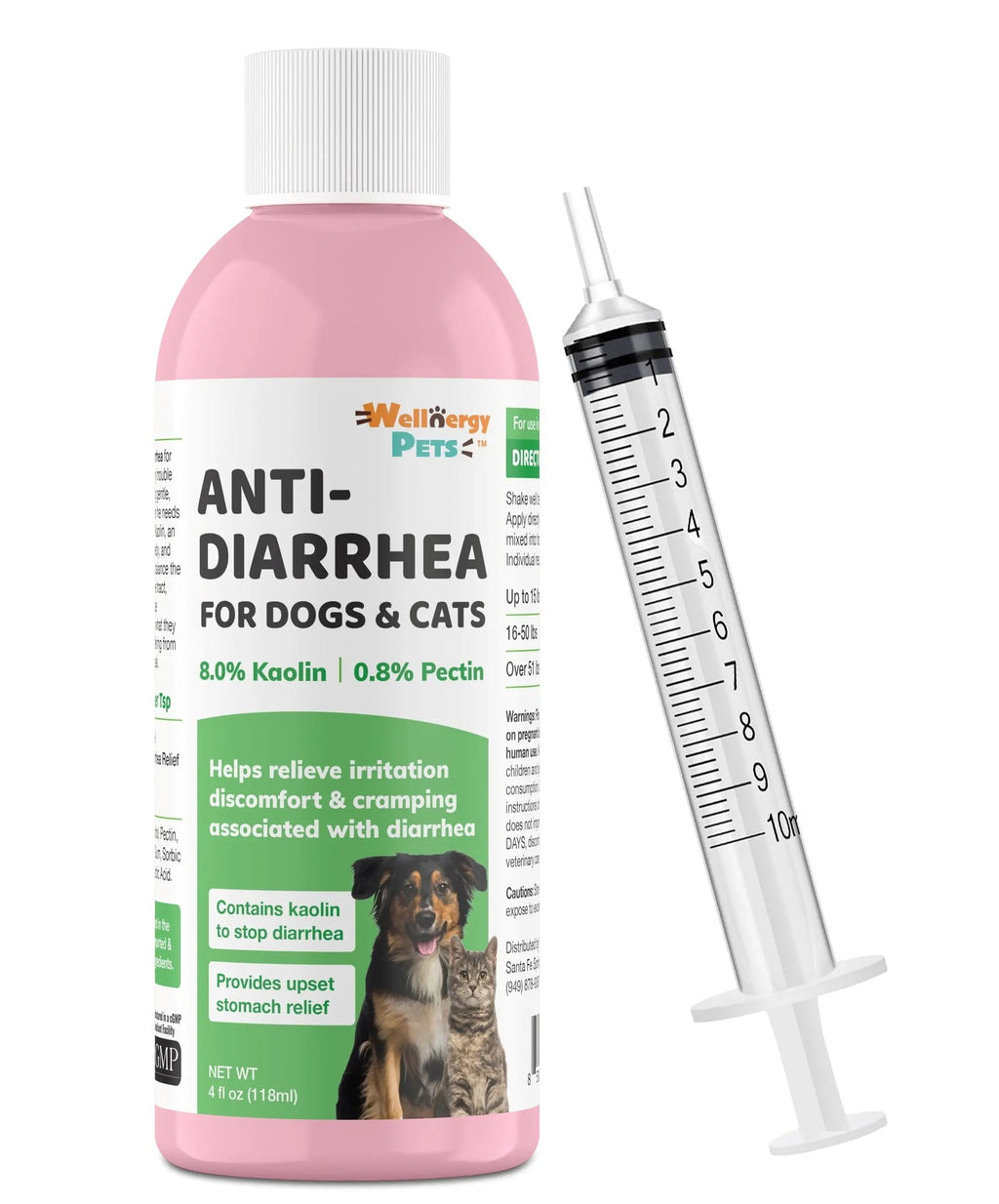 Anti-Diarrhea for Dogs & Cats – 4 oz | Fast Relief for Upset Stomach, Gas & Loose Stool