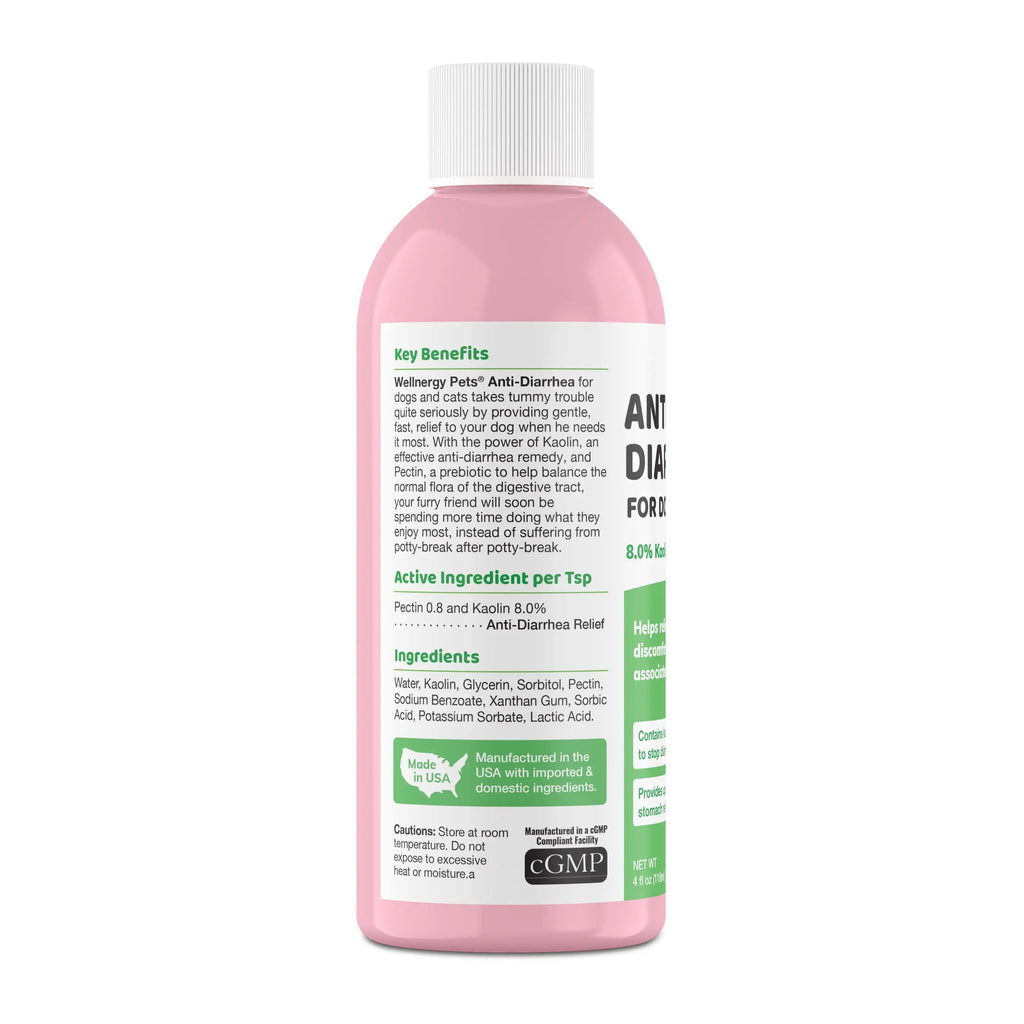 Anti-Diarrhea for Dogs & Cats – 4 oz | Fast Relief for Upset Stomach, Gas & Loose Stool