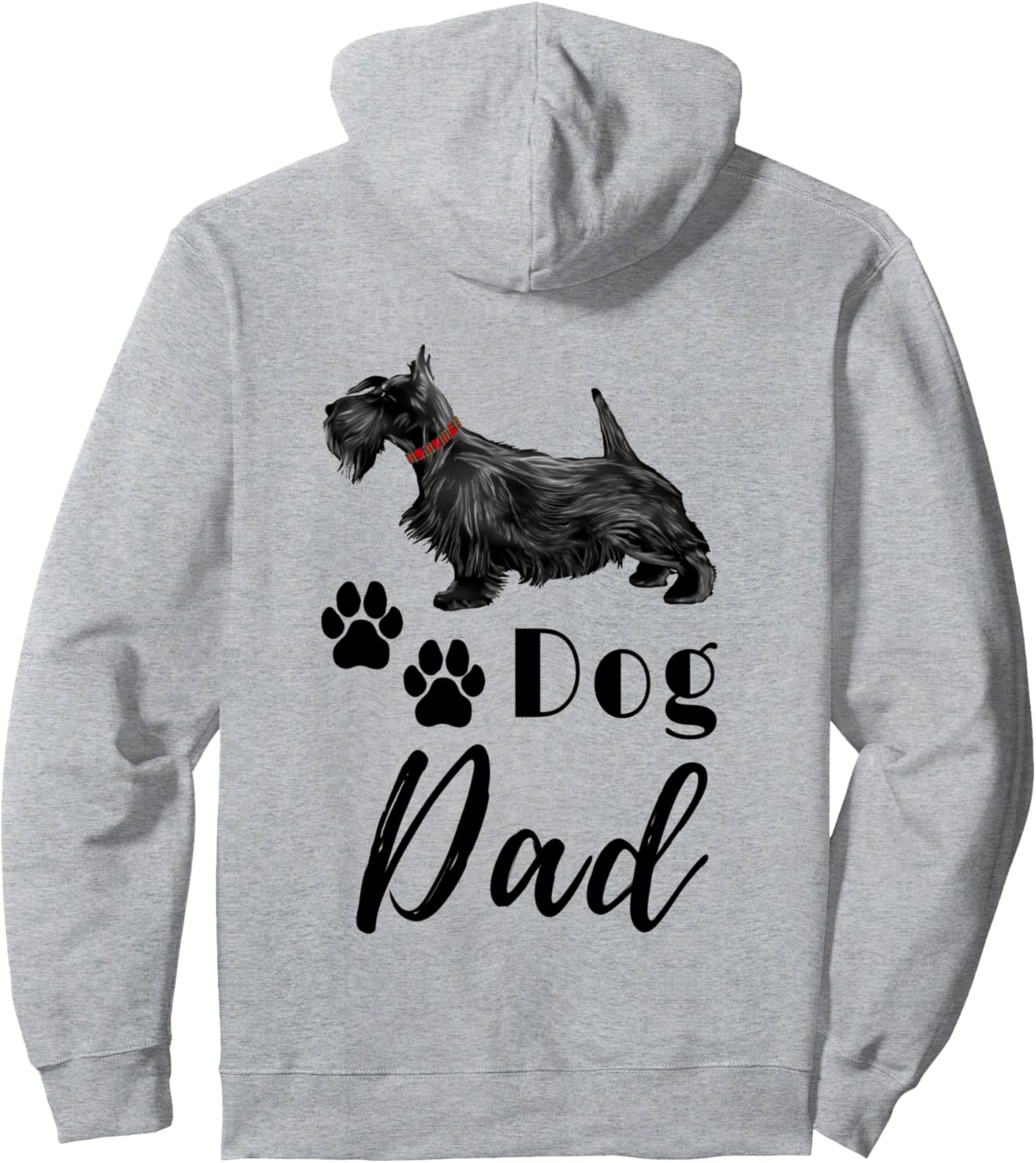 Scottish Terrier Scottie Dog Dad Pullover Hoodie