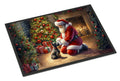 Scottish Terrier and Santa Claus Doormat