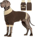 XL–5XL Dog Sweater with Harness Hole – Warm Stretch Turtleneck Winter Outfit