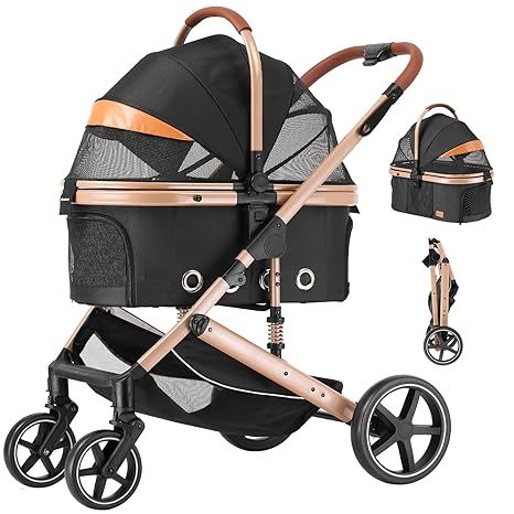 EchoSmile 4 in 1 Lightweight Pet Stroller
