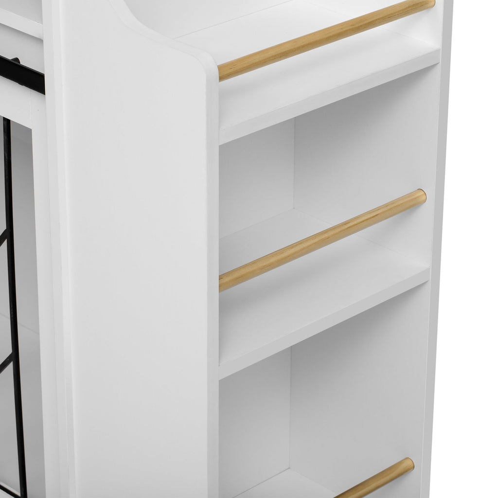Modern Style 2-in-1 Pet Friendly Dog Crate Kitchen Island End Table
